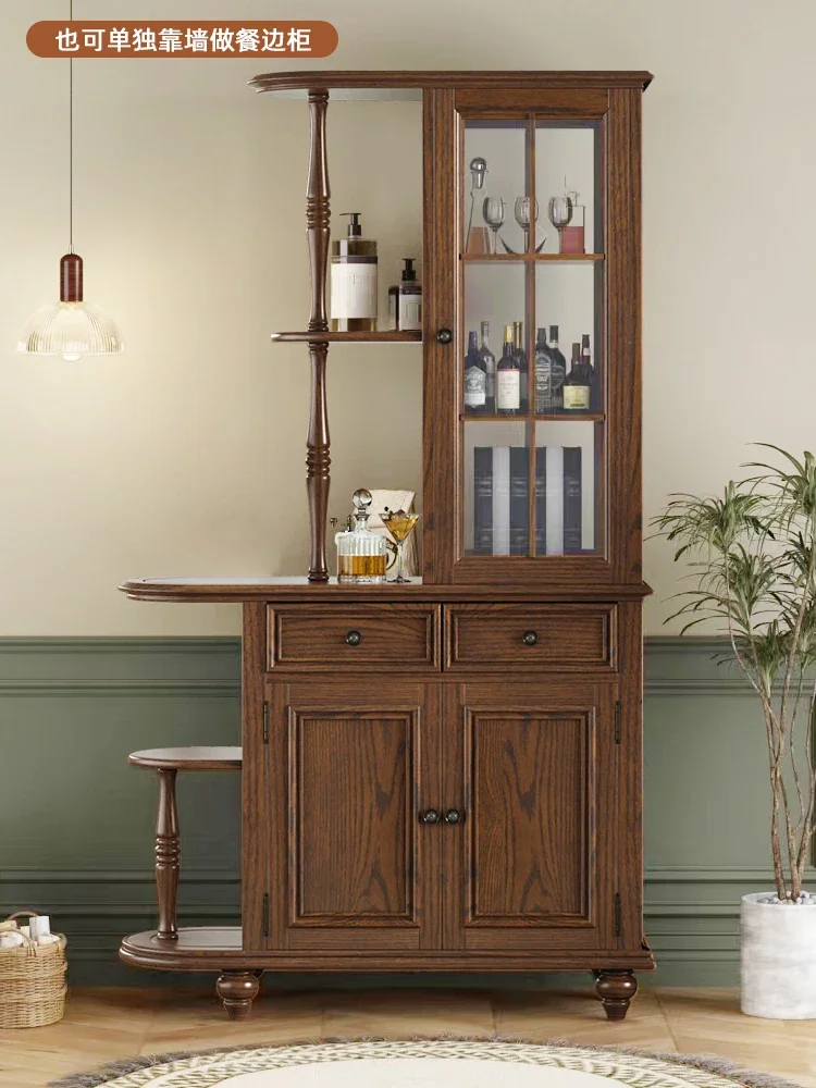 

перегородка из цельного дерева, винный шкаф для гостиной, шкаф для обуви, стеллаж для прихожей, двусторонняя маленькая квартира