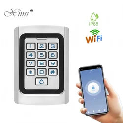 Wifi tuya app wasserdichte Hintergrund beleuchtung rfid Tür Zugangs kontroll system Tastatur 125 Benutzer kHz em Karte Metall Zugangs kontrolle