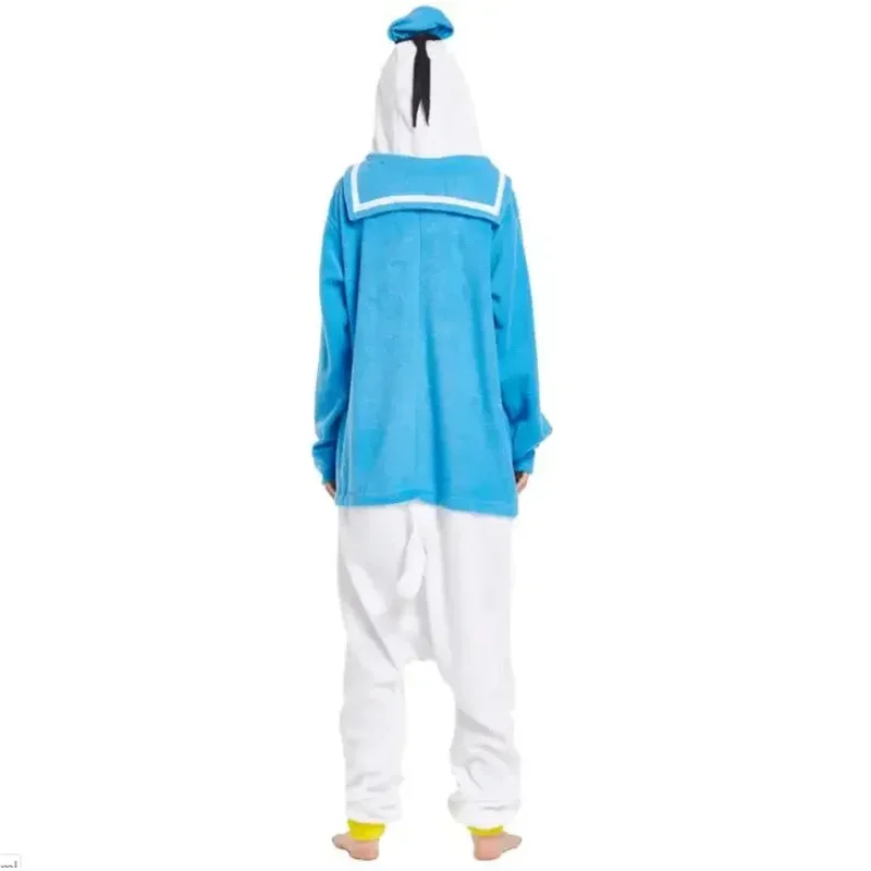 Adult Animal Blue Duck Pajamas Onesies Christmas Halloween Cute Party Cosplay Costumes Homewear Kigurumi