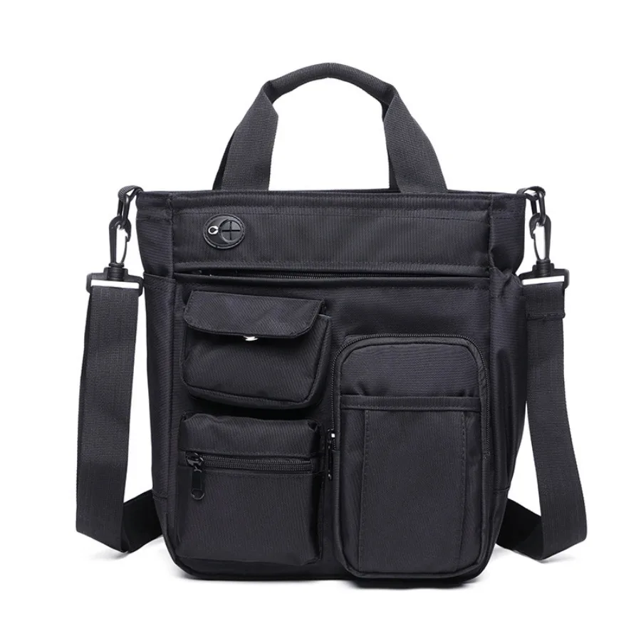 

【New style】Multi-pocket men's tote bag computer bag oxford fabric men's bag business backpack logo printed wear-resistant mater