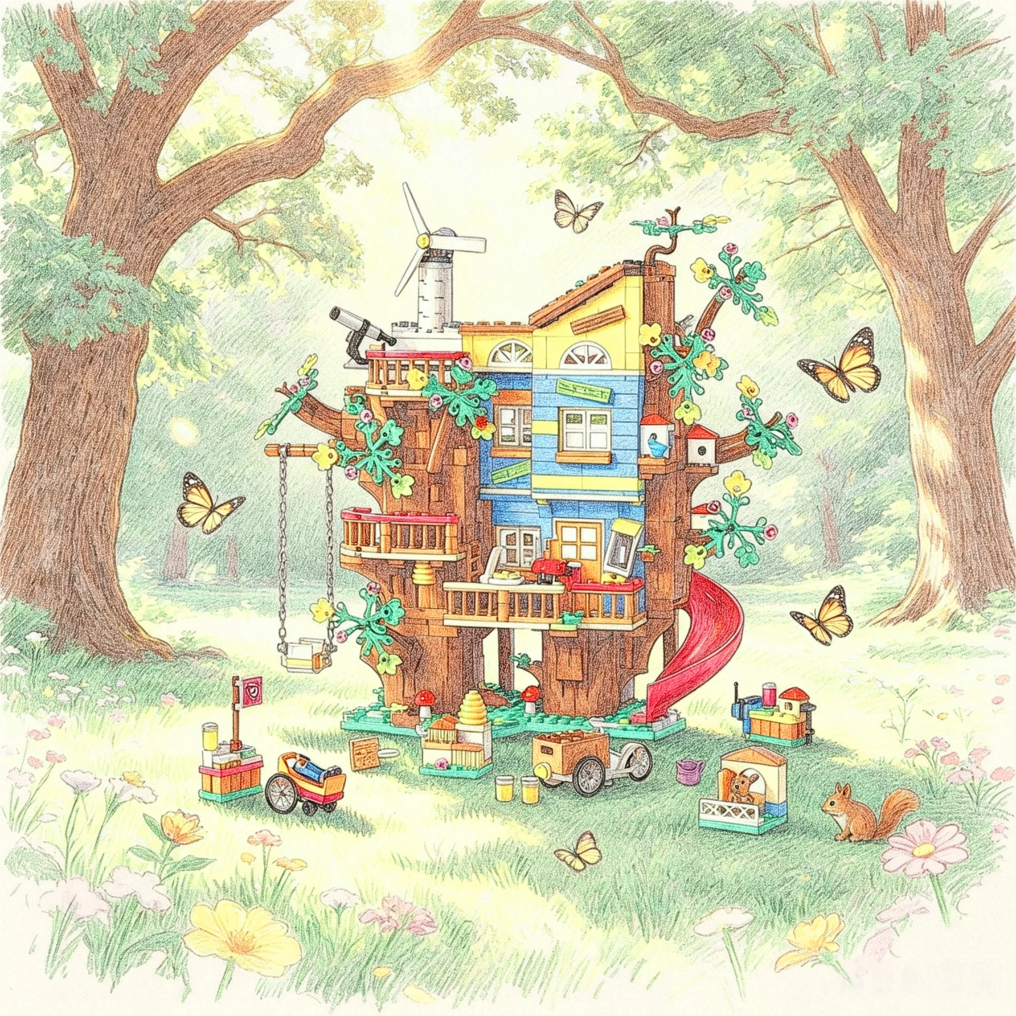 

​New good friends tree house assembly toys holiday New Year gifts 2026 new men and women DIY party toys