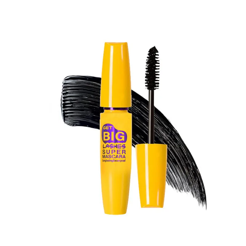 Dense Plump Type Quick Dry Waterproof Long Lasting Sweat Resistant Non Smudging Durable Black Mascara Naturally Curled Slender