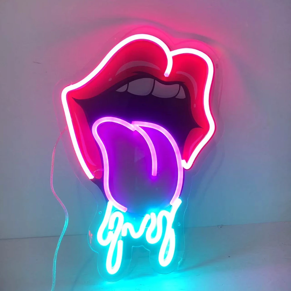 Custom UV Printing Neon Signs Christmas Pizza Design Logo Fast Food Shop Gaming Room Wedding Party Wall Decoration Lights