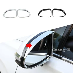 Car Stick Eyebrow Rear View Side Glass Mirror Trim Frame Rain Shield Sun Visor For Hyundai Santa Fe SantaFe 2019 2020 2021-2024