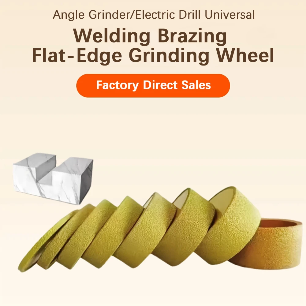 

Flat Straight-Edged Diamond Abrasive Wheel Vacuum Brazing Wet And Dry Angle Grinder Wheel Stone Grinding And Grooving