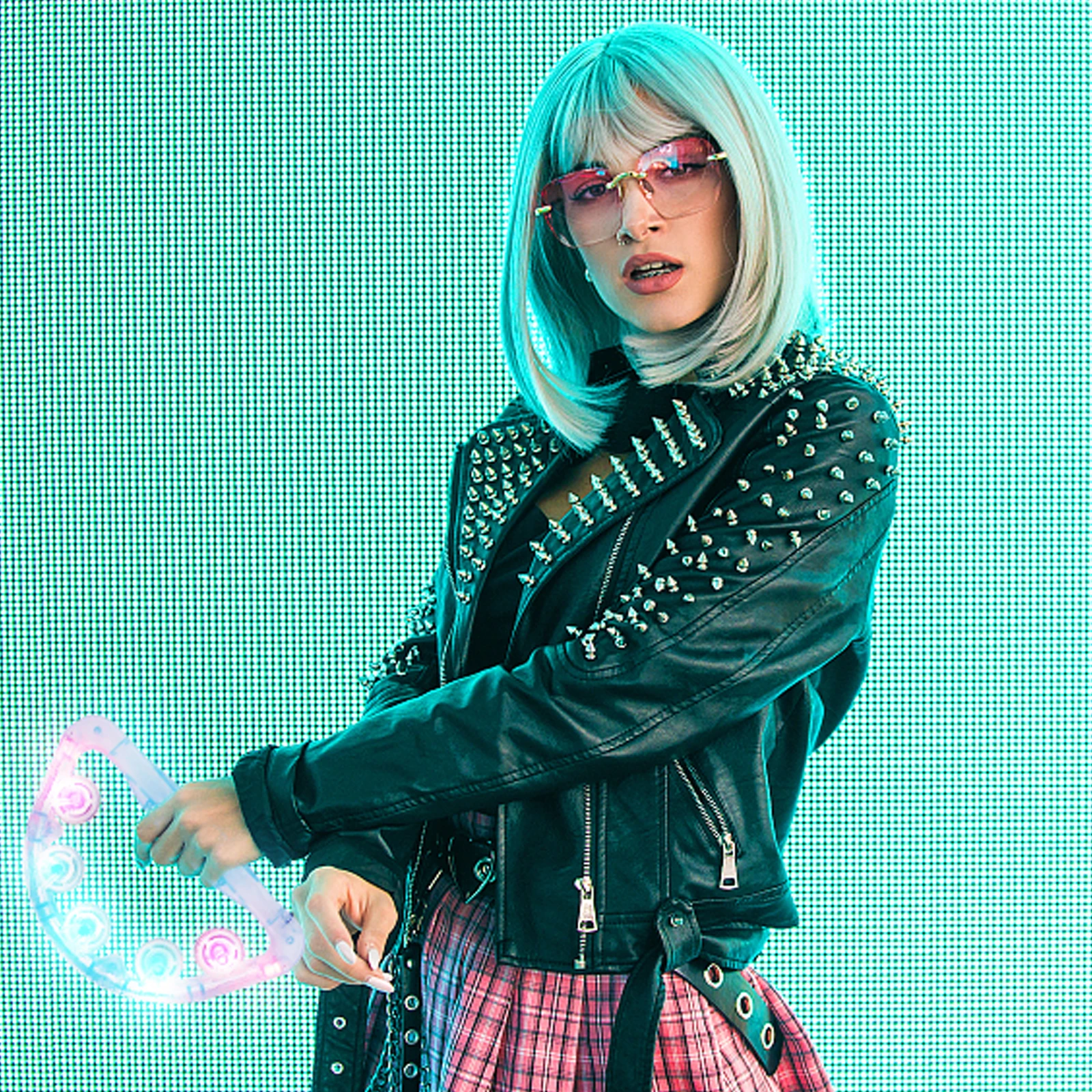 

Jingle Bell Rattle Glowing Props Tambourines for Parties Party Kids Musical Instruments