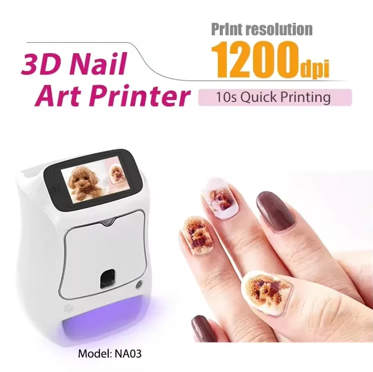 Portable 3D Price Printing Automatic Nail Print Art Designs Machine Polish DIY Digital Auto Nail Printer Nail Painting Machine
