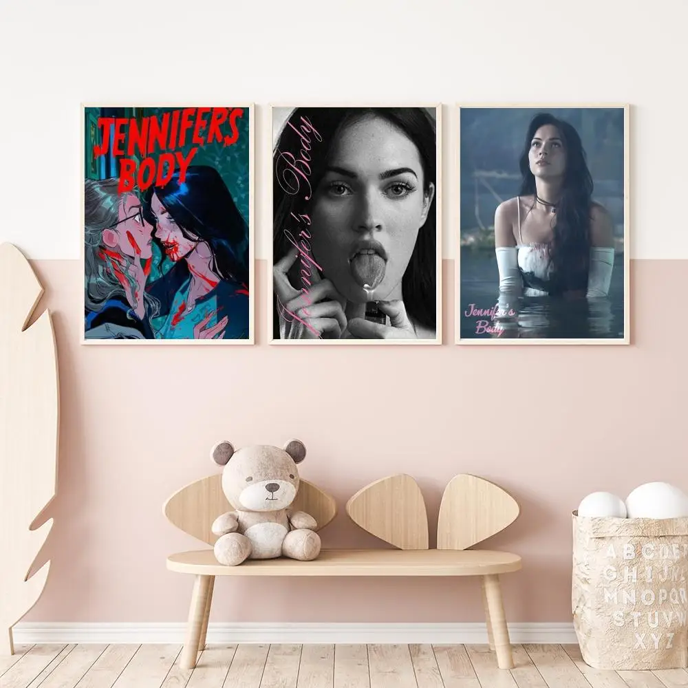 Pop Movie Jennifer Body Poster Versatile HD Waterproof Wall Art Self-Adhesive Decor for Any Space Ideal Gift