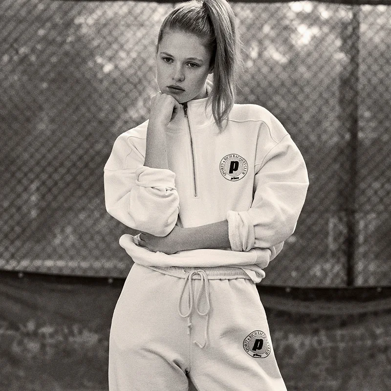 

Новинка Весна 2024, Североамериканская нишевая спортивная и насыщенная молния, Женская флисовая толстовка с высоким воротником и буквенным принтом