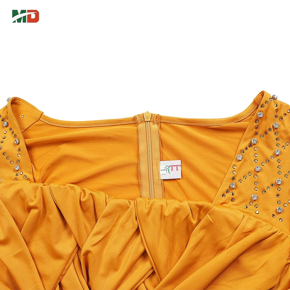 MD 2025 الملابس الأفريقية الجديدة للنساء فستان موضة نصف كم فستان الزفاف المسائي فستان الحفلات الماس فستان ماكسي يومي غير رسمي #6