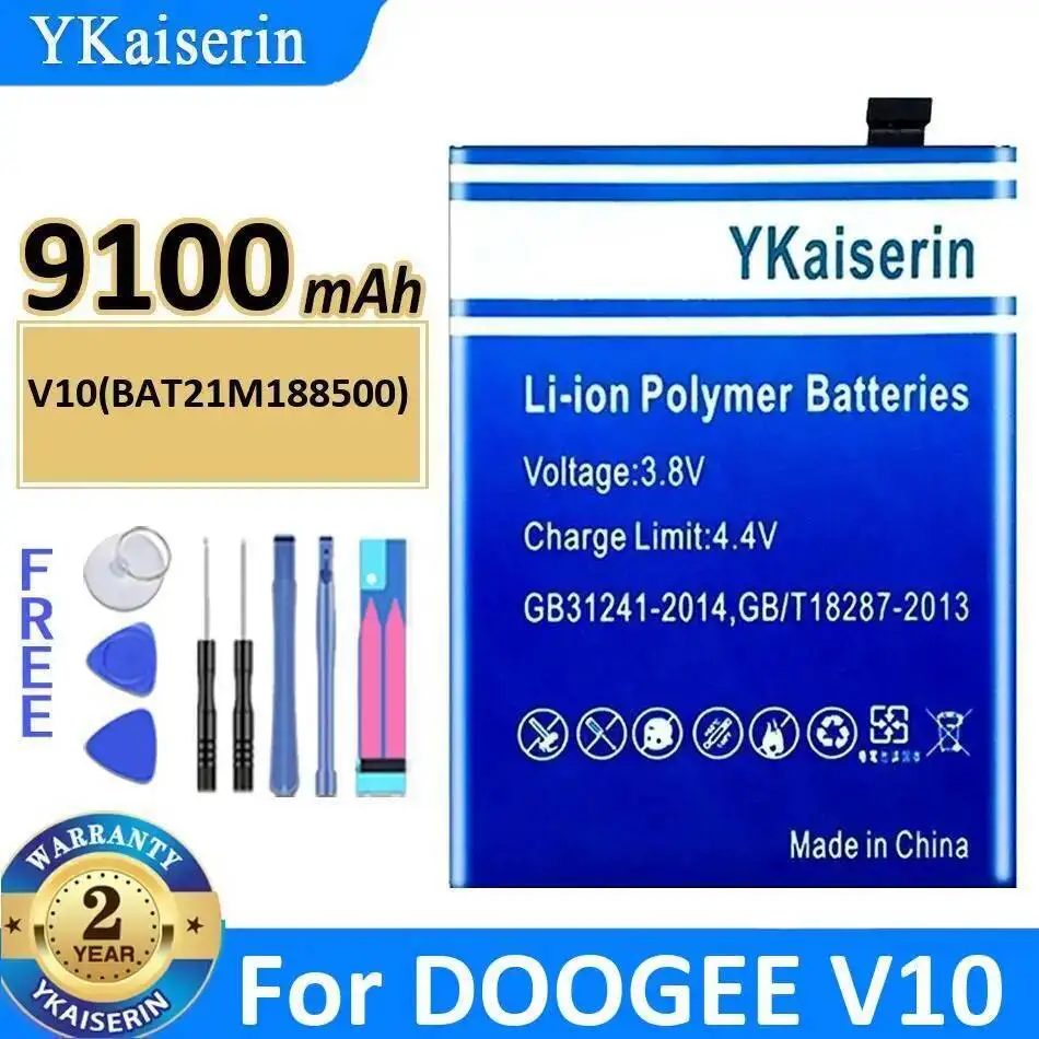 

Для Doogee V10 9100 мАч хорошая низкотемпературная батарея для мобильного телефона BAT21M188500