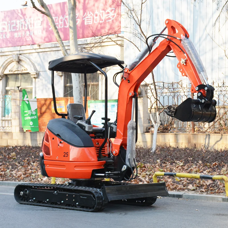 Escavatore cingolato Ingegneria Piccolo escavatore Mini escavatore da 2,5 tonnellate Mini escavatore personalizzato Scavatore personalizzato