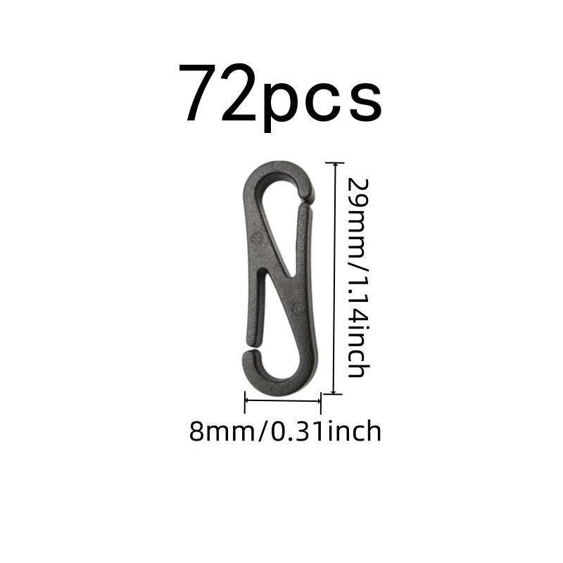 72 pcs Double Head Connectors, Double Head Connection and Strong Secure Hold, ideal for Mask Strap Replacement