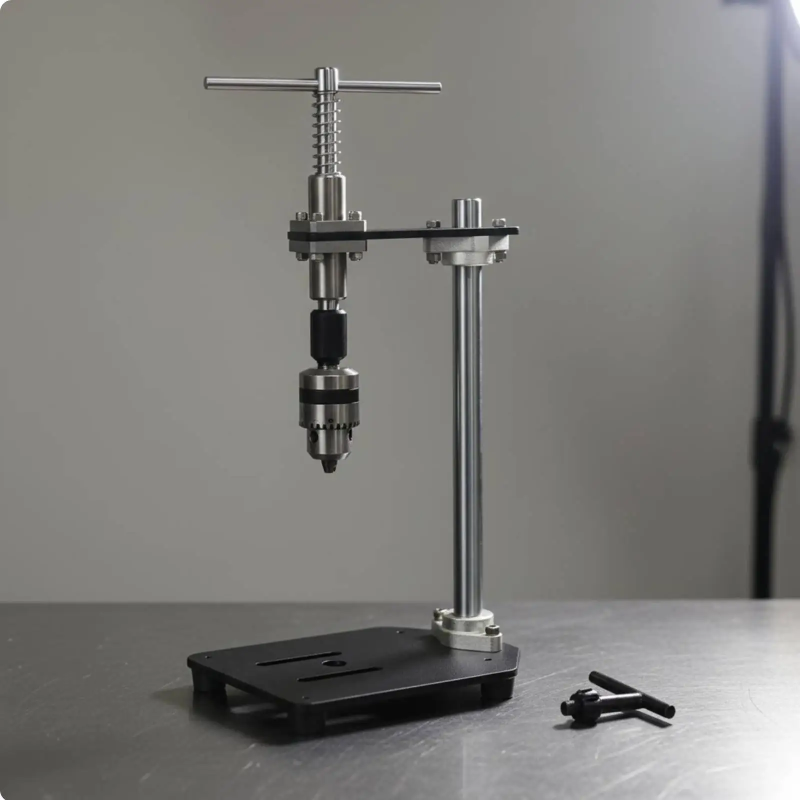Manual Vertical Tapping Machine High Perpendicularity Benchtop Tapping Fixture Starts Holes Straight Hand Guide for Machinists,