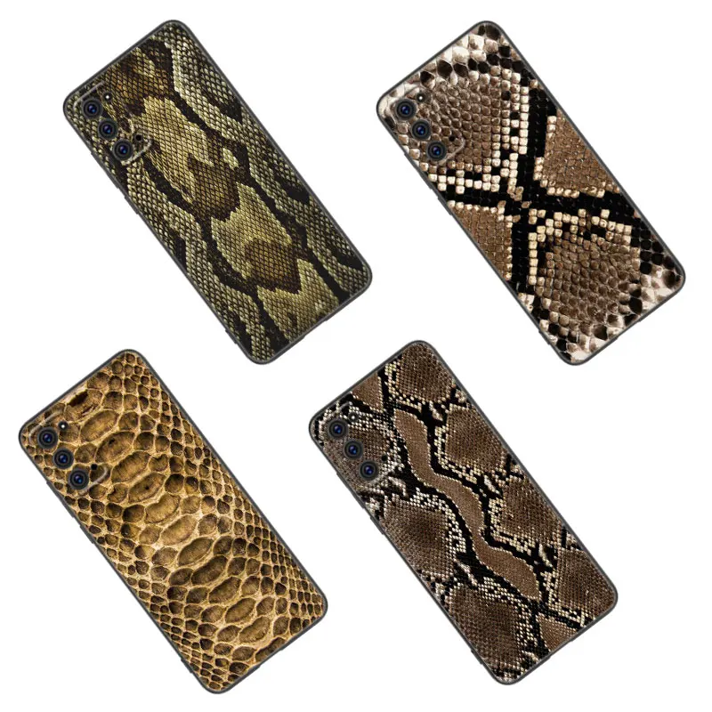 Fashion Snake Skin Phone Case For Samsung M30 M31 S Note 10 20 M04 M13 M32 M14 M23 M33 M34 M42 M52 M53 M54 M11 M12 M21 M22 M51