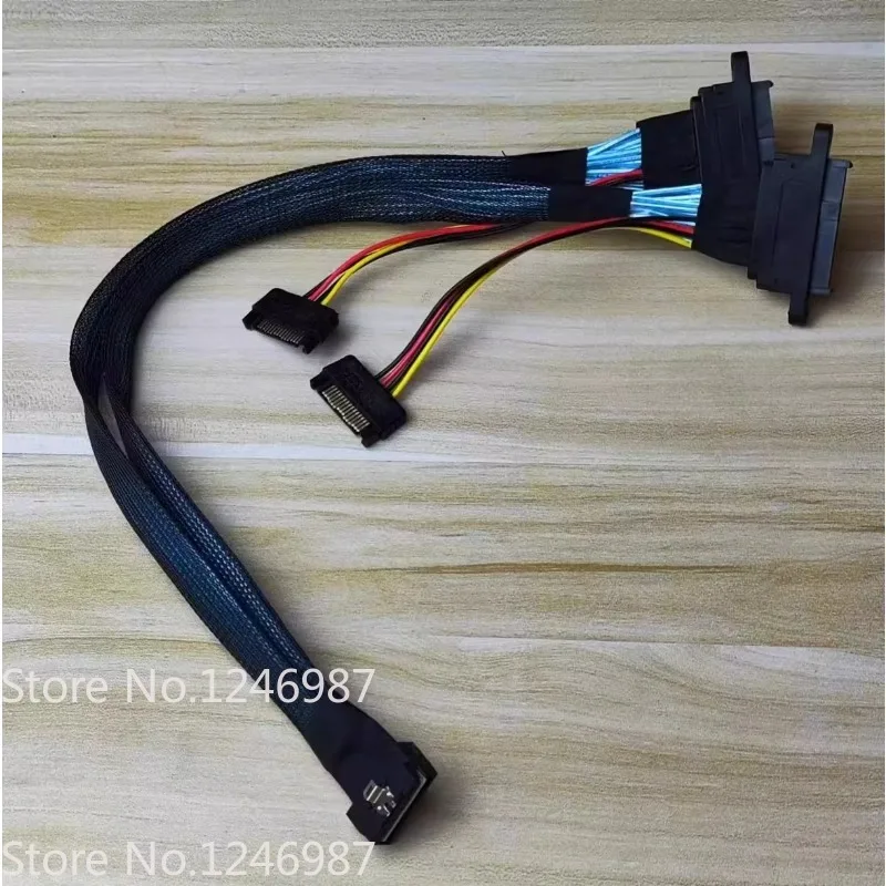 HDD Cable for LP Slim SAS SFF-8654 8i NVMe U.2 SFF-8639 U2 SSD Data Cable