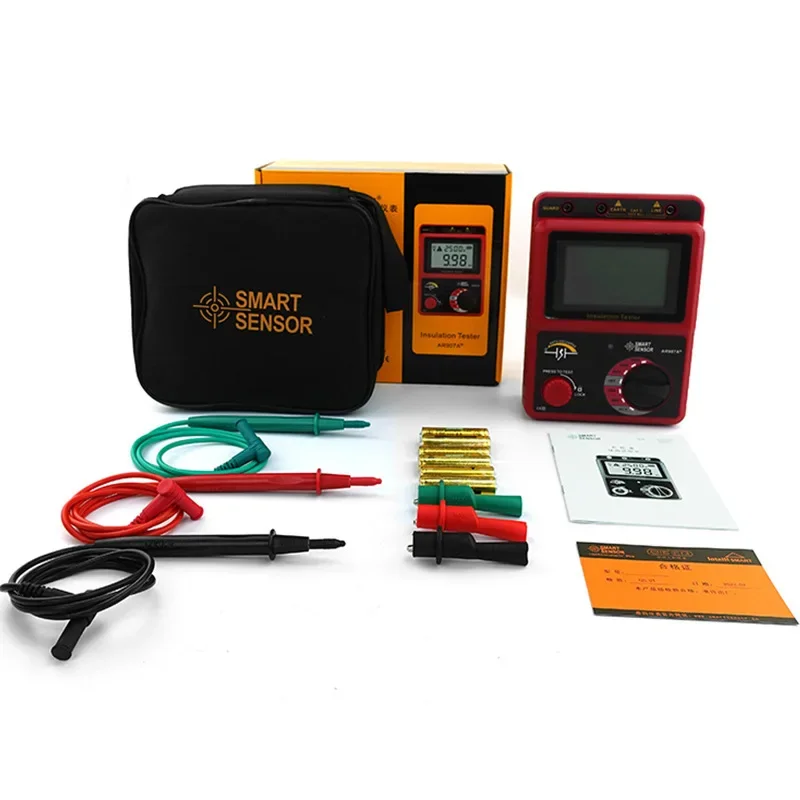 hot AR907 + Digital High Voltage Megameter Electronic Rocker 1000V Megameter Insulation Resistance Tester tool