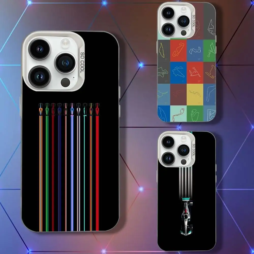

M-Minimalist Racing Phone Case For iPhone 16,15,14,13,12,11,Pro,XS,Max,Plus,Mini,SE White Candy Matte Shockproof Cover