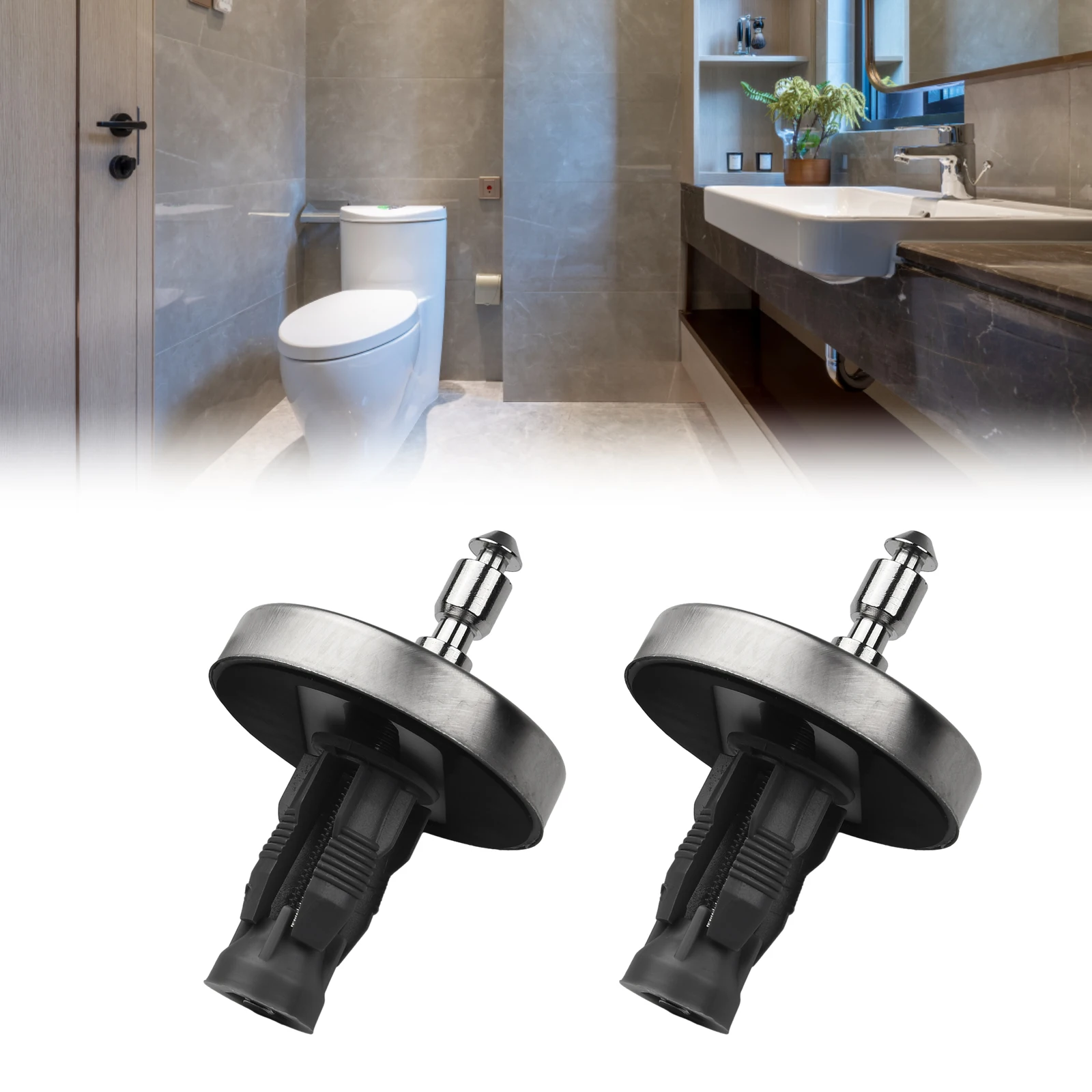 

Комплект петель для унитаза, усиленные, с мягким открытием, быстросъемные, из нержавеющей стали, 45 мм, высокое качество