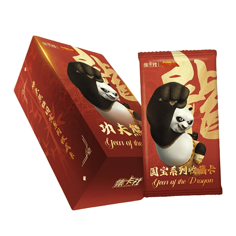 

Card Fun Kung Fu Panda Cards Animation Characters Po Collection Cards Blind Box Po Peripherals For Children's Birthday Gifts Toy