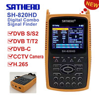Digital Satellite Finder DVB S2 Signal Meter SATHERO SH-820HD signal finder meter cctv tester AHD TVI CVI Camera tester