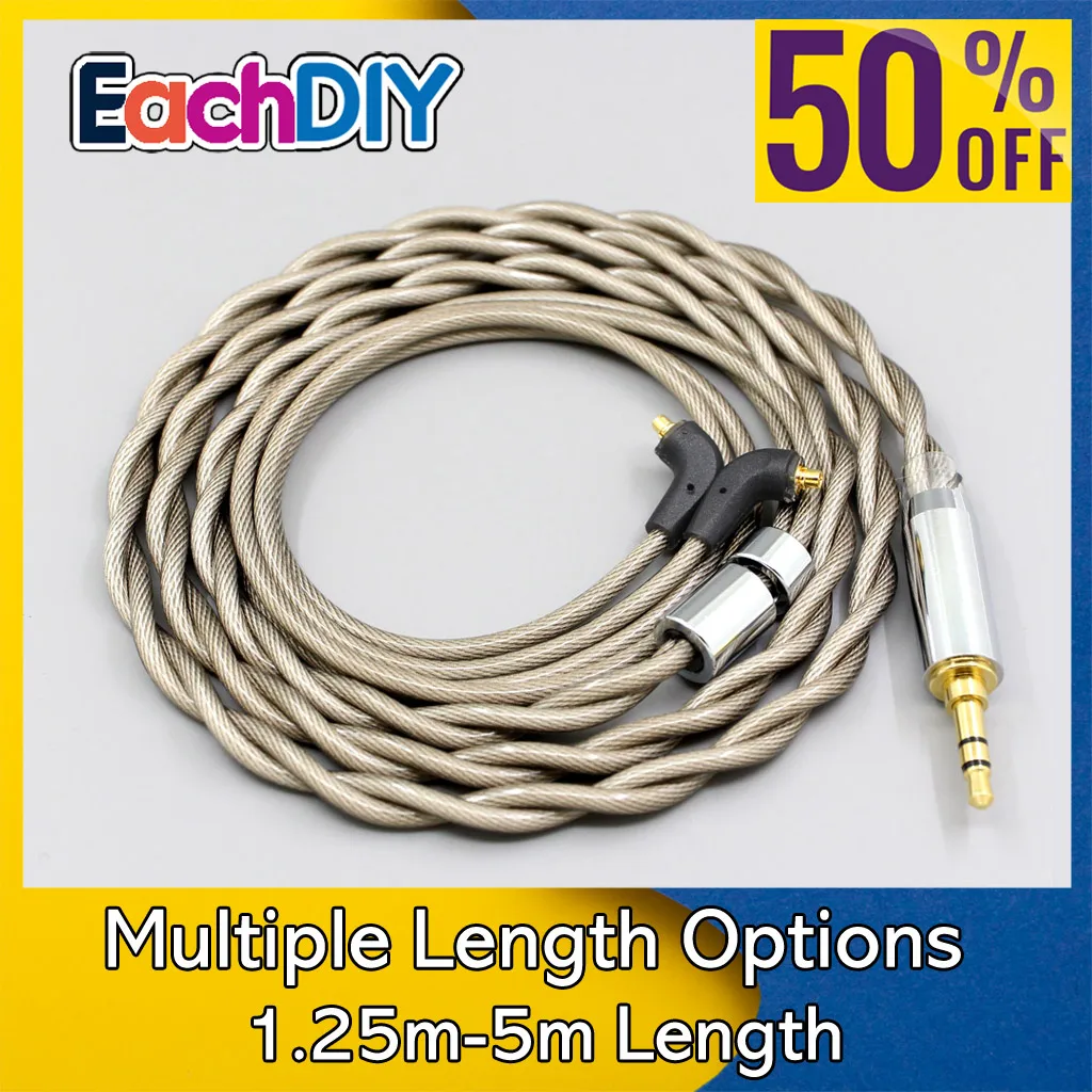 

7n Litz OCC Silver Plated Type6 756 core DIY Hifi Earphone Cable For Etymotic ER4SR ER4XR ER3XR ER3SE ER2XR ER2SE LN007817