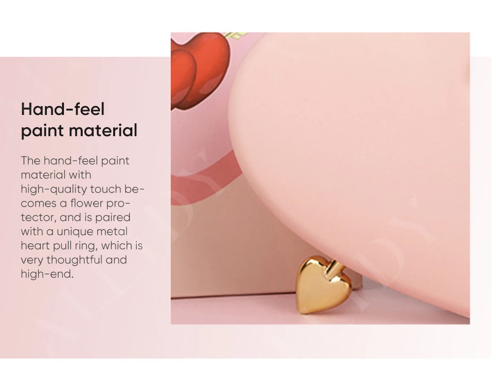 Bestseller Grenzüberschreitende Kreative Herzförmige Schmuckaufbewahrungsbox zum Valentinstag mit Einzigartigem Verpackungsdesign für Rosen – Detail 7