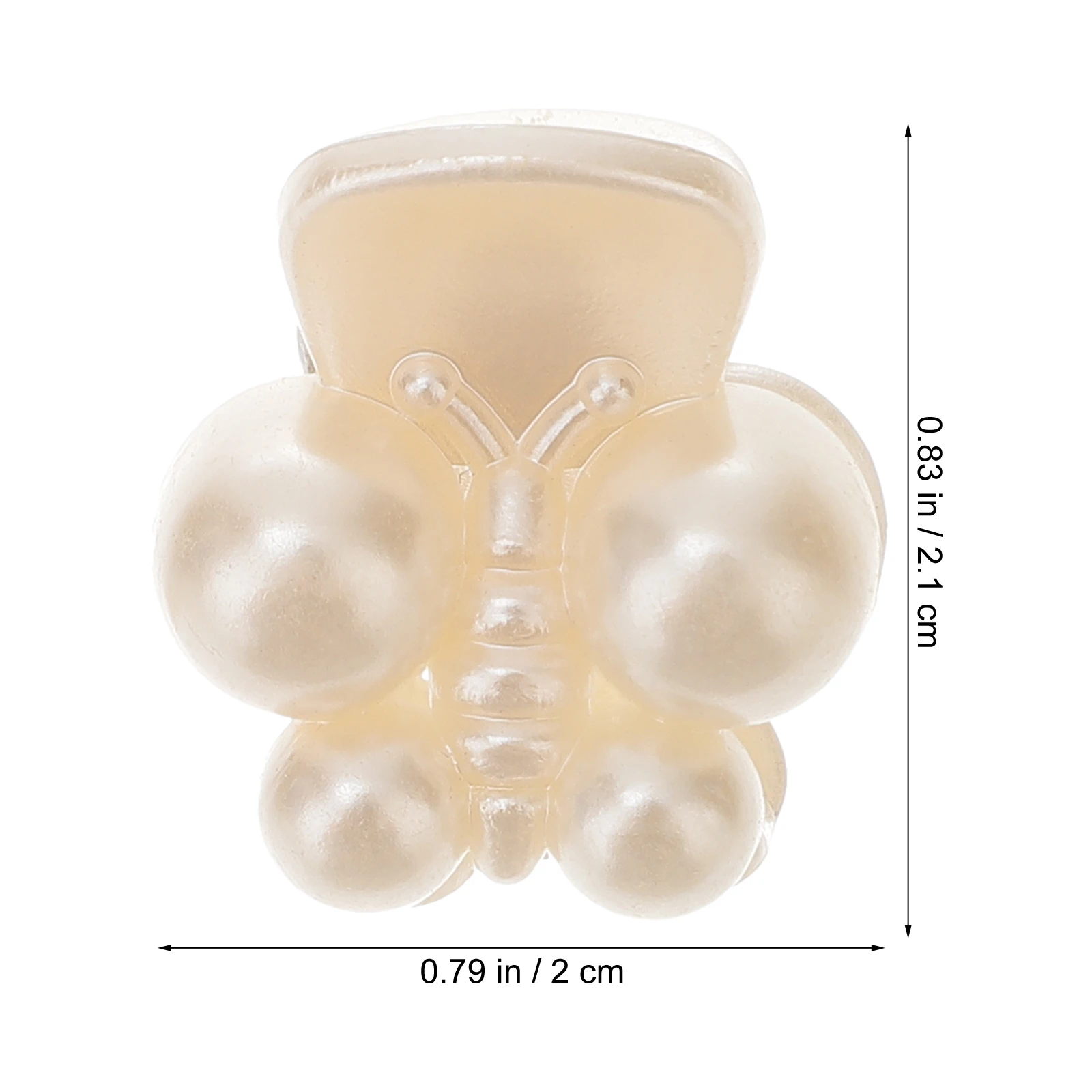 

24pcs Pearl Hair Clips Accessories for Girls Mini Butterfly Claw Women Tiny Elegant Bright Color Smooth Hairpins