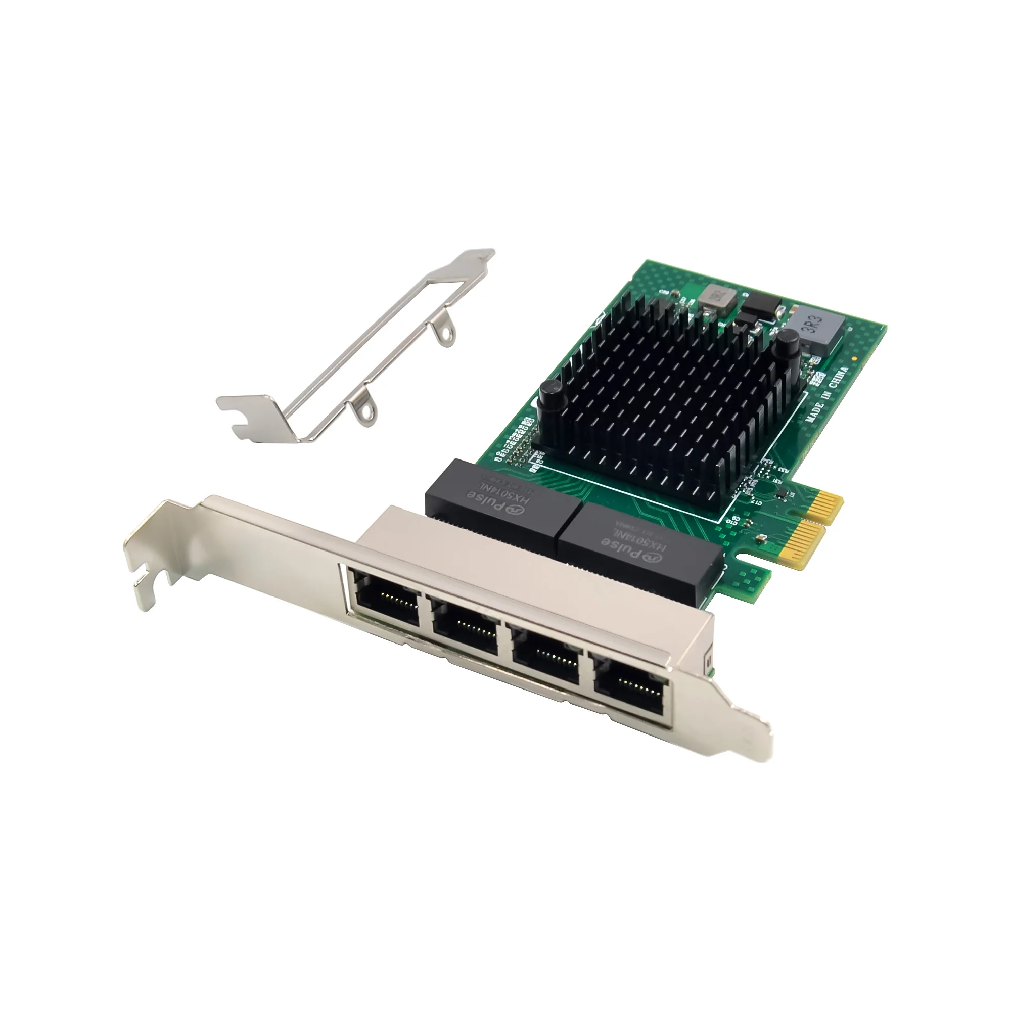 بطاقة شبكة SUNWEIT ST7209 PCIe X1 Ethernet 1000Mbps 1Gbps 4 منافذ RJ45 Lan Card BCM5719 شرائح متوافقة مع WOL PXE VLAN