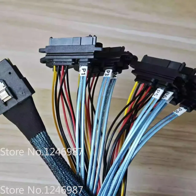 HDD Cable for H3C H460 HP P840 Array Card SAS 68P To 8 * 8482 SAS Sata Hard Disk Data Cable 55cm