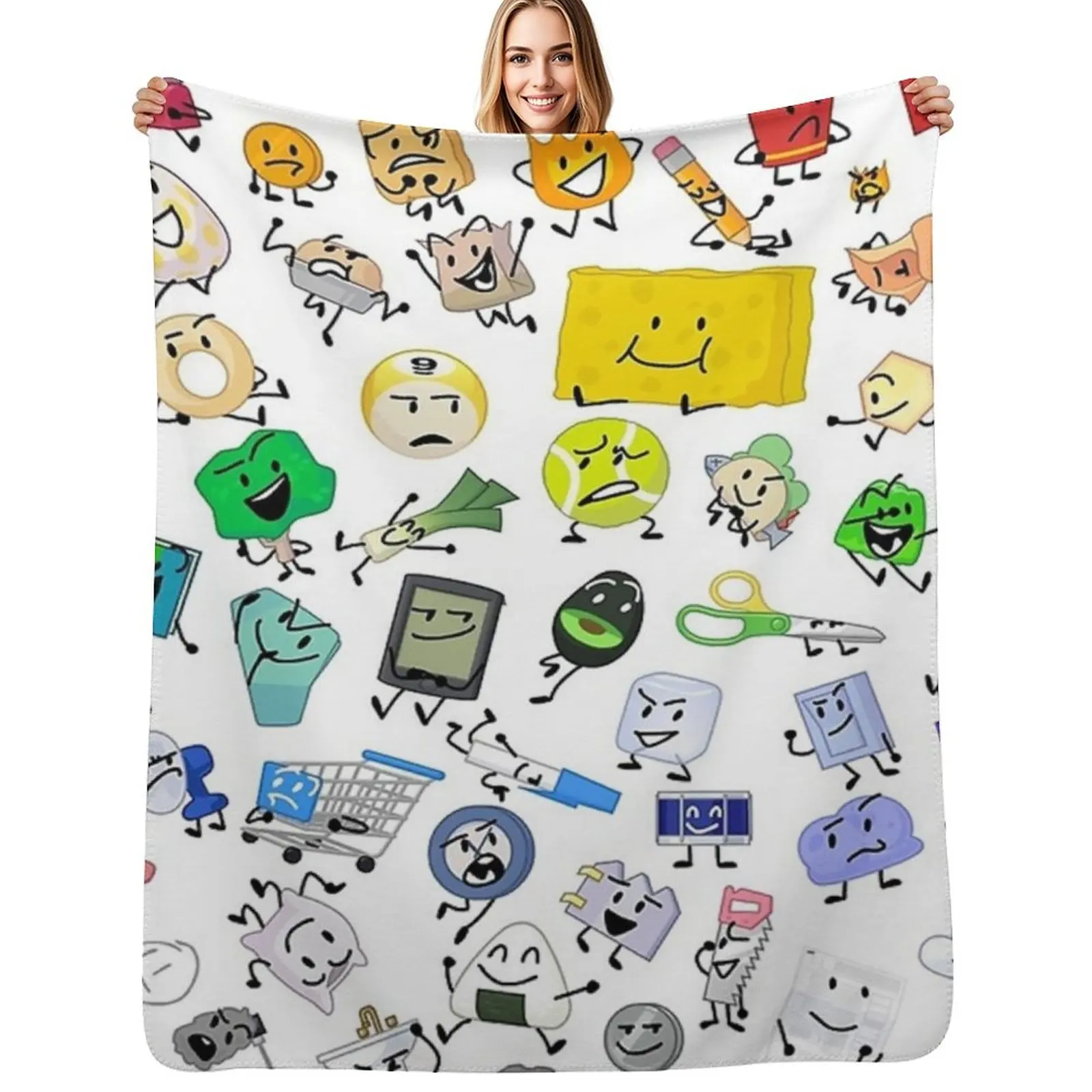 BFB and TPOT Full Cast Throw Blanket Decoratives Summer Beddings halloween Thins Sleeping Bag Softest Blankets