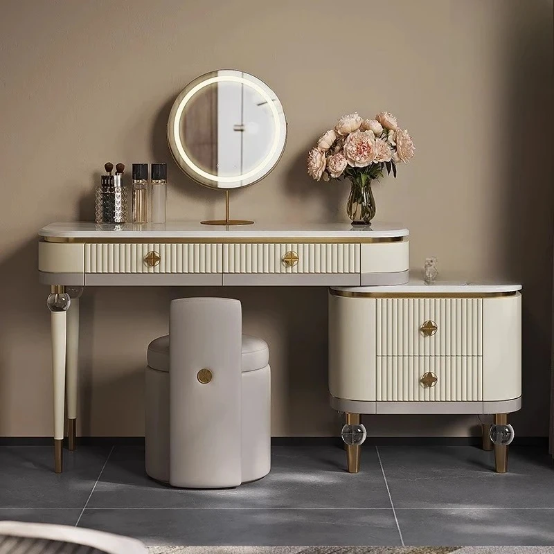 Bedroom Makeup Vanity Table Living Room Luxury Dressing Table Women aesthetic creative Lounge Suite Furniture
