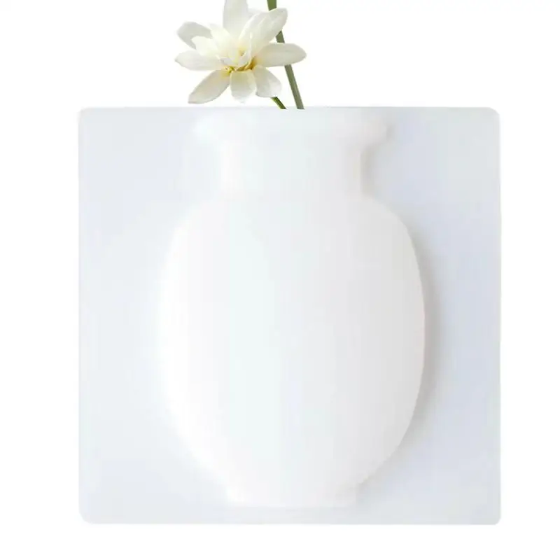 Removable Silicone Flower Vase Reusable Flower Vases Elegant Flower Vases Unique Wall Vase Innovative And Traceless Adhesion