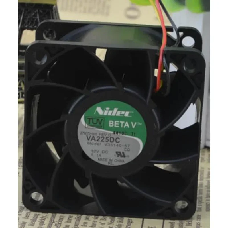 New Fan NIDEC 279072-001 VA225DC V35140-57 1.1A 12V Violent Fan Radiator 6038 6CM 60×60×38mm