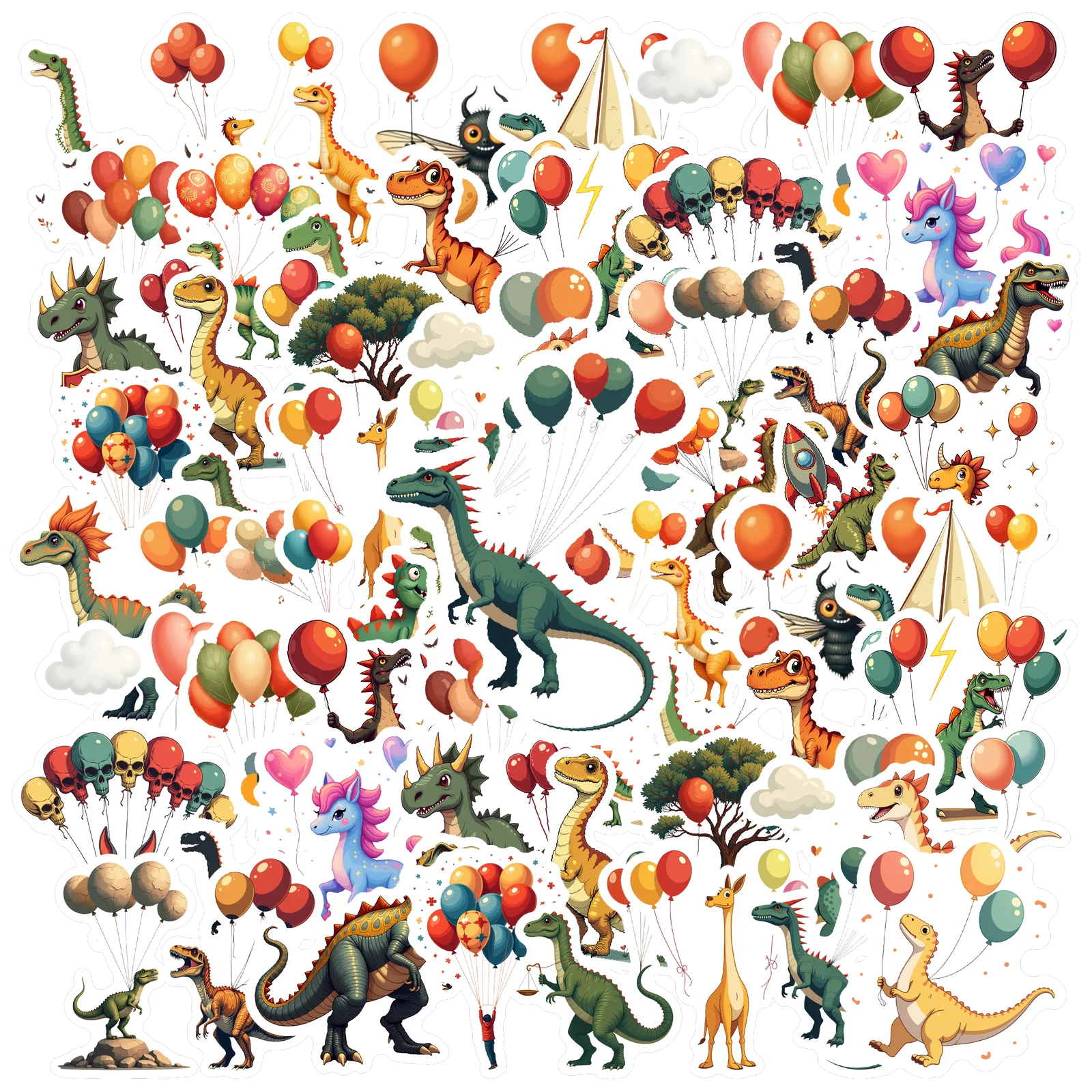 

35-100 шт. игривые наклейки, канцелярские наклейки с героями мультфильмов, наклейки с животными для ноутбука, мотоцикла, багажа, телефона, сделай сам, телефона, гитары