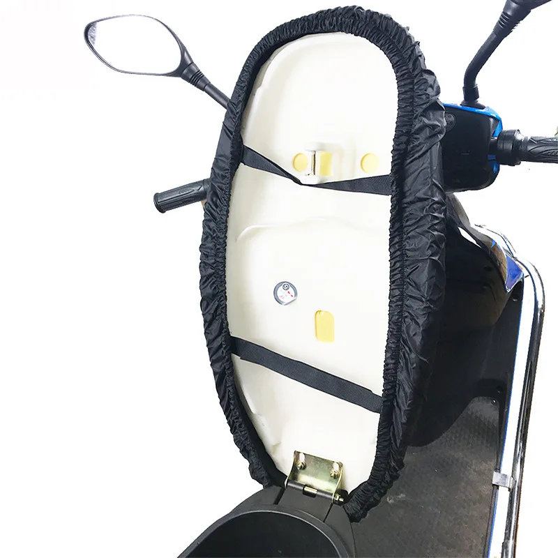 Funda de cojín para motocicleta, protección solar y aislamiento térmico, funda de cojín para vehículo eléctrico, tela Oxford impermeable