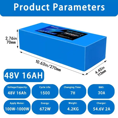 8 best sales battery akez 48v - №8