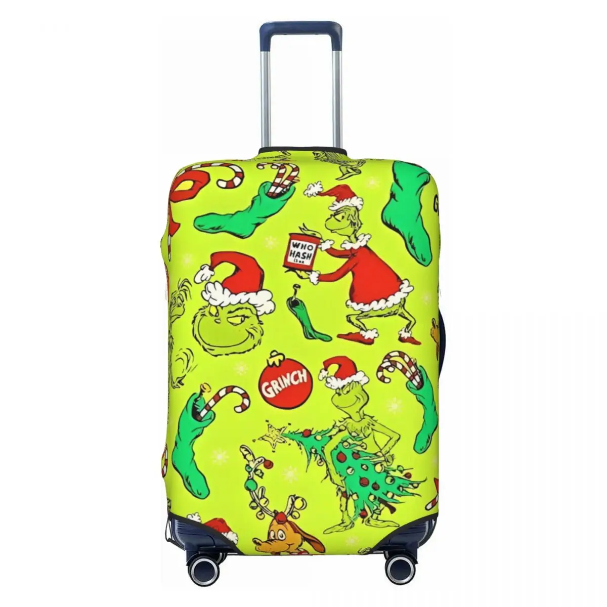 G-Grinchs Cartoon Suitcase Cover Holiday Fun Luggage Case Cruise Trip Protection