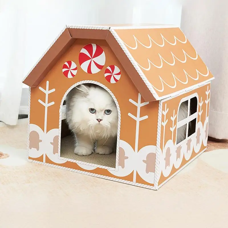 Cat Cardboard Houses For Indoor Cats Cat Houses For Indoor Cats Cat Houses For Outdoor Cats Christmas Cat House Animal House