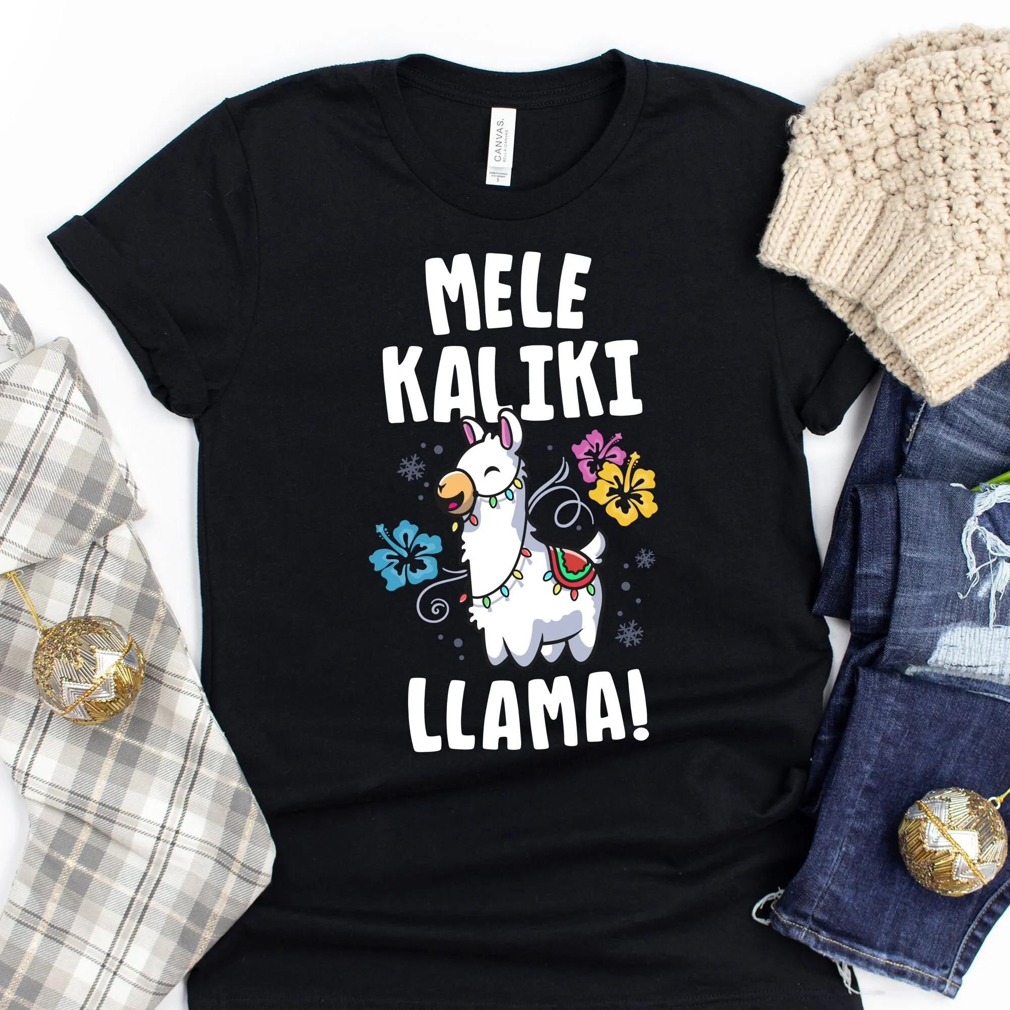 

Футболка Mele Kaliki lama Hawaiian Holiday Family Reunion Beach Tropical Christmas Matching