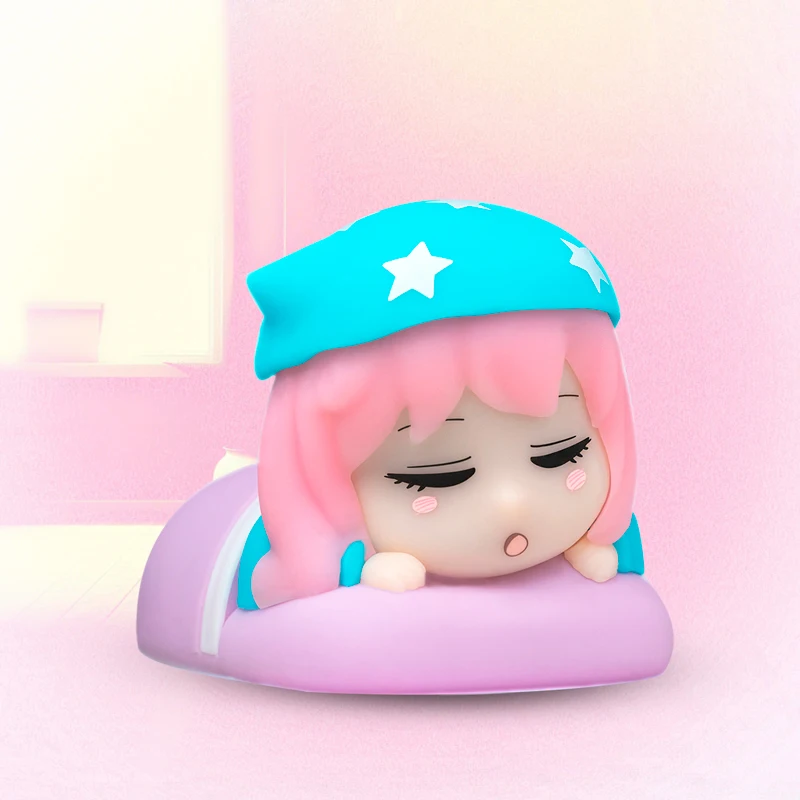 โมเดลของเล่นแท้ Anya Forger น่ารัก ฟิกเกอร์ Anya พร้อมไฟกลางคืน โมเดลแอคชั่น ของตกแต่งโต๊ะทำงาน ของสะสมสำหรับแฟนๆ ของขวัญ