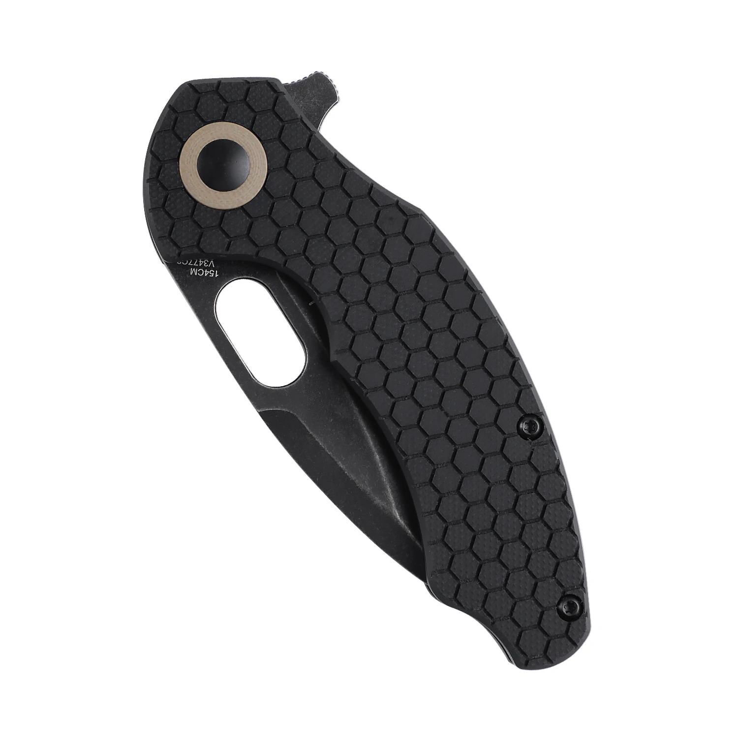 Kizer Pocket Knife Roach Mini V3477C2 2022 New Folding Knife with Black Textured G10 Handle Removable Flipper Tab Knife