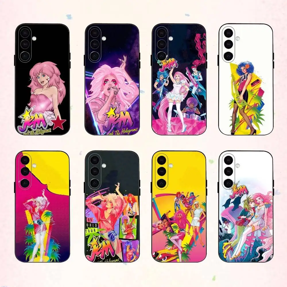 

Jem A-And M-Musical fantasy The Holograms phone Case For Samsung Galaxy A73,A72,A71,A70,A53,A52,A51,Others Soft Black Shell
