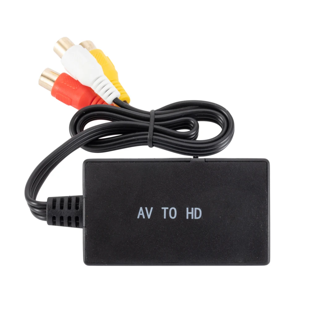 Adaptador compuesto HD 1080P 720P AV/RCA a HDMI, convertidor CVBS AV, adaptador de vídeo para PS2/3 DVD, conversión portátil AV2HD