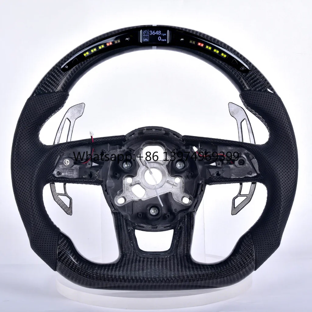 Светодиодный руль из карбона для Audi R8 C7 A5 B8 RS3 S3 A7 A4 B9 RS6 RS7 S4 A3 A6