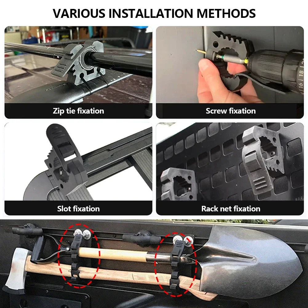 مشبك قبضة سريع لتركيب أدوات المعدات السيارات الطرق الوعرة ATV UTV شاحنة مقطورة RV قارب اكسسوارات المنزل قطر 30-40 مللي متر