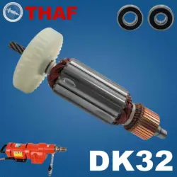 AC 220V 240V DK32 Armature Rotor For WEKA Core Drills Spare Parts Drilling Machine DK 32
