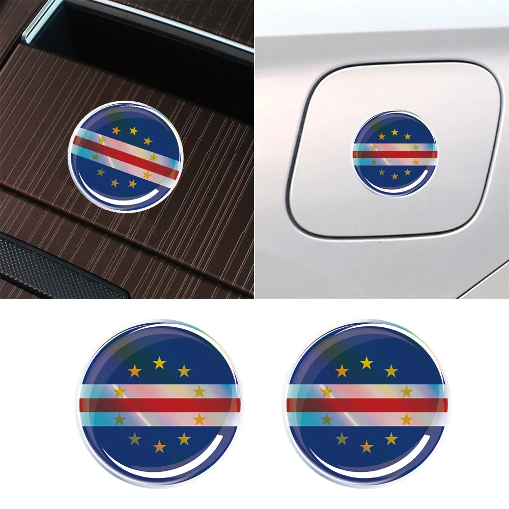 

Cape Verde Netherlands Canada Ghana Flag Car Stickers Epoxy Resin Badges Laser Decals Motorcycle Modification Decor Accessories