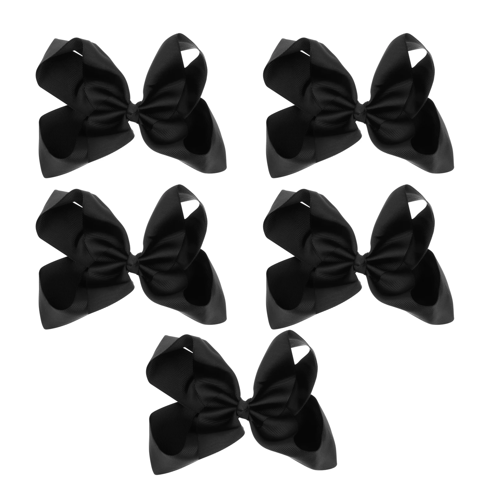 

5 Pcs Bow Hairpin Candy Color 6 Inches Kids Hair Clips Easy Wear Delicate Bowknot Hairstyle Aid Christmas Gifts