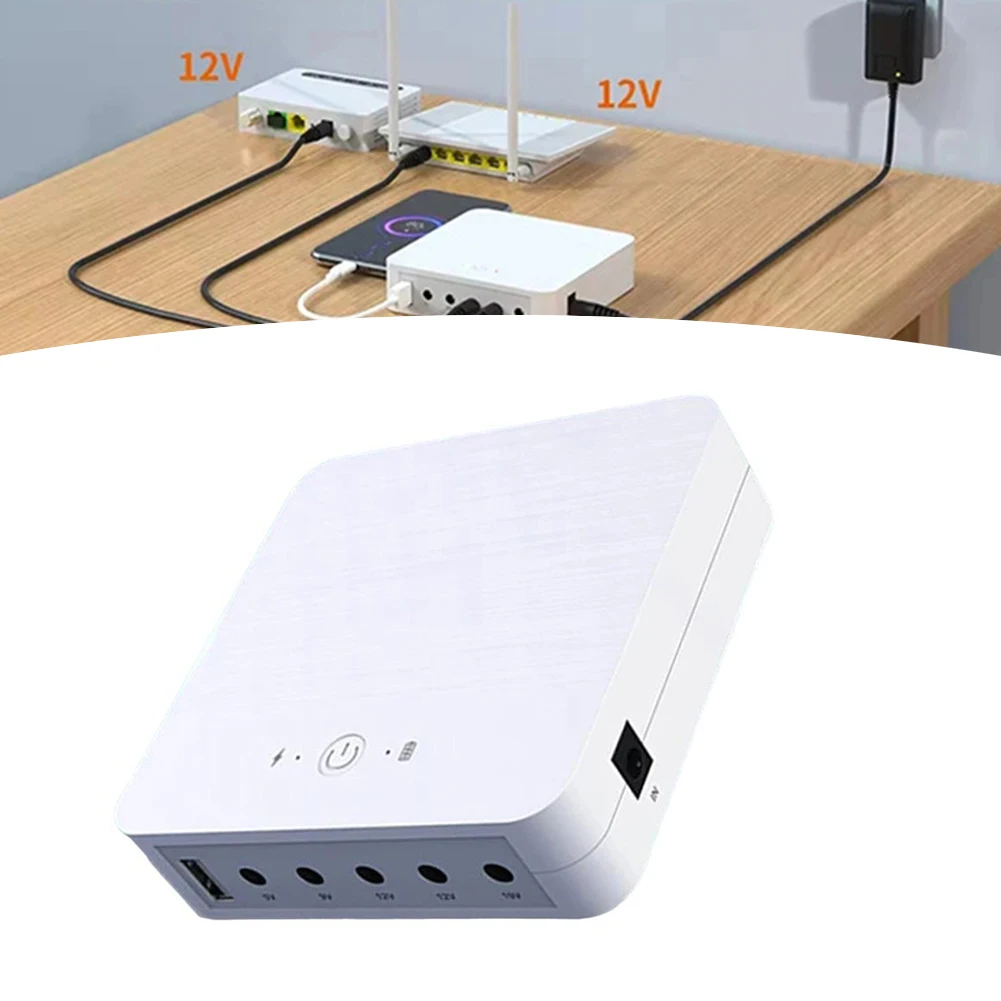 

1set Uninterruptible Power Supply DC Power Cable 13200mAh Mini UPS Uninterruptible Power Supply Router Backup Battery 5V9V12V19V